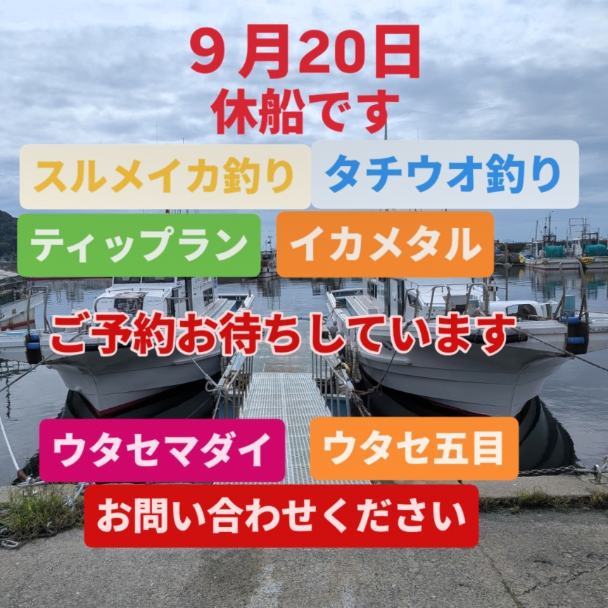 休船です