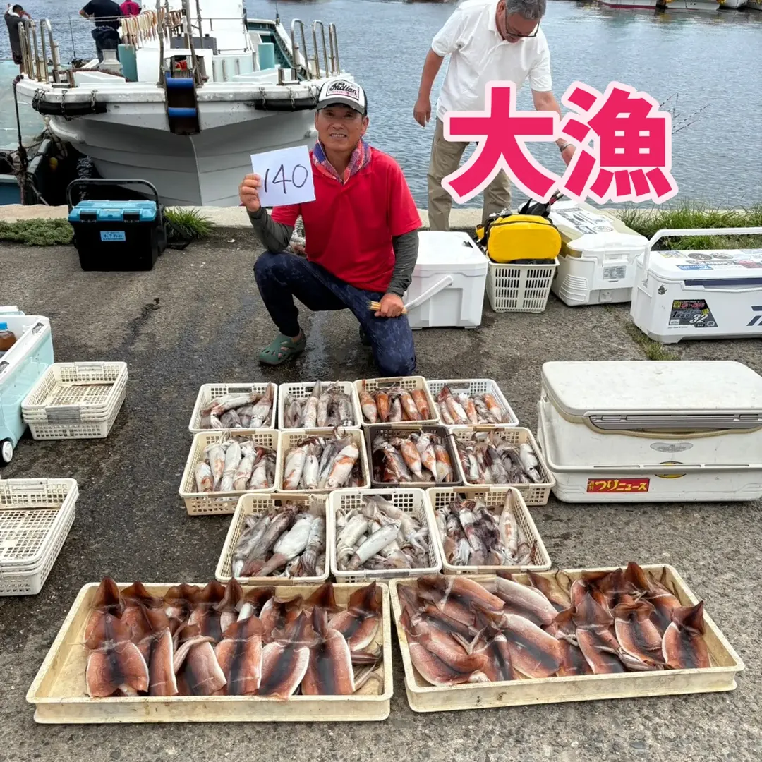 スルメイカ釣り