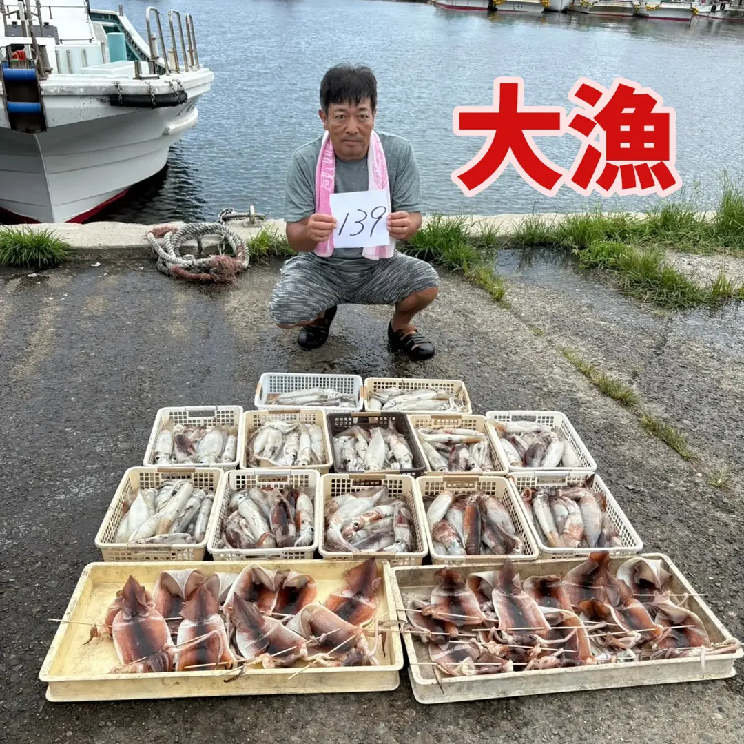 スルメイカ釣り