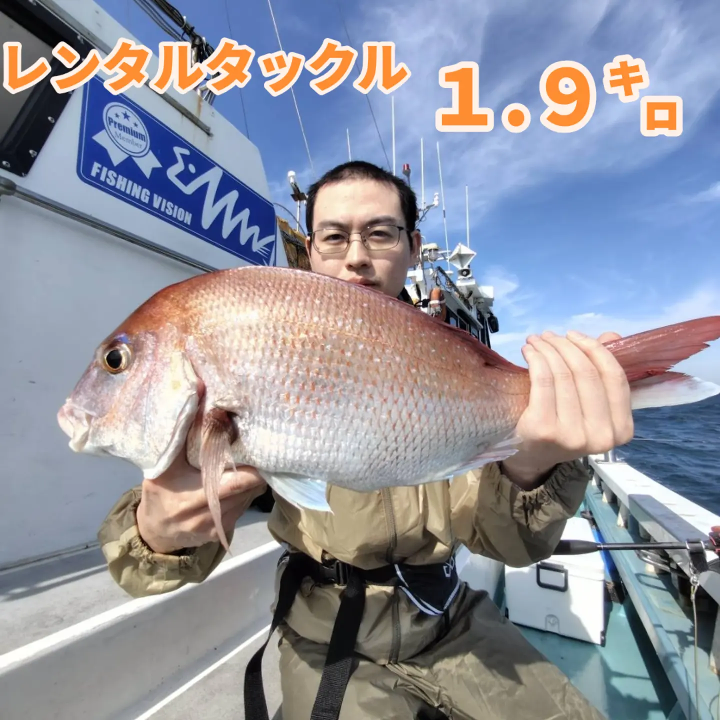 良型マダイがいい感じ